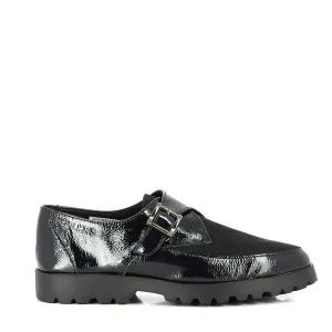24 Hrs 23393 Black Monk Shoes