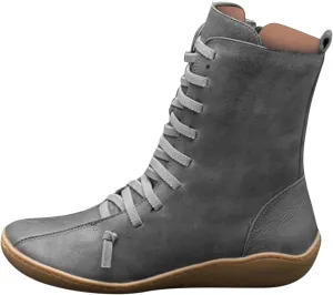 AMDBEL Winter Boots for Women Ankle Booties,Ankle Boots for Women Chunky Heel, Ankle Boots for Women Arch Support Womens Low Heel Fashion Lace Up Zipper Booties Casual Short Bootie Leather Boots 01