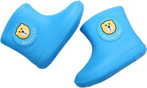 Baby Boys Girls Rain Shoes Boots Toddler Little Kid Cartoon Rubber Waterproof Rain Shoes Rain Boots