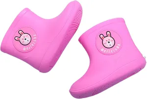 Baby Boys Girls Rain Shoes Boots Toddler Little Kid Cartoon Rubber Waterproof Rain Shoes Rain Boots