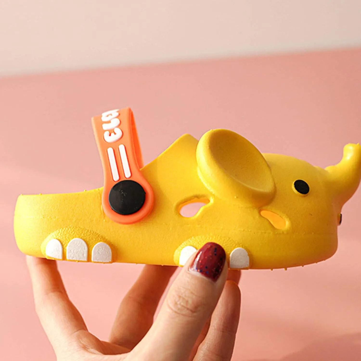 Baby House Slippers Toddler Elephant Non-Slip Girls Cartoon Kids Boys Shoes Animal Girls Dress Sandals Size 11
