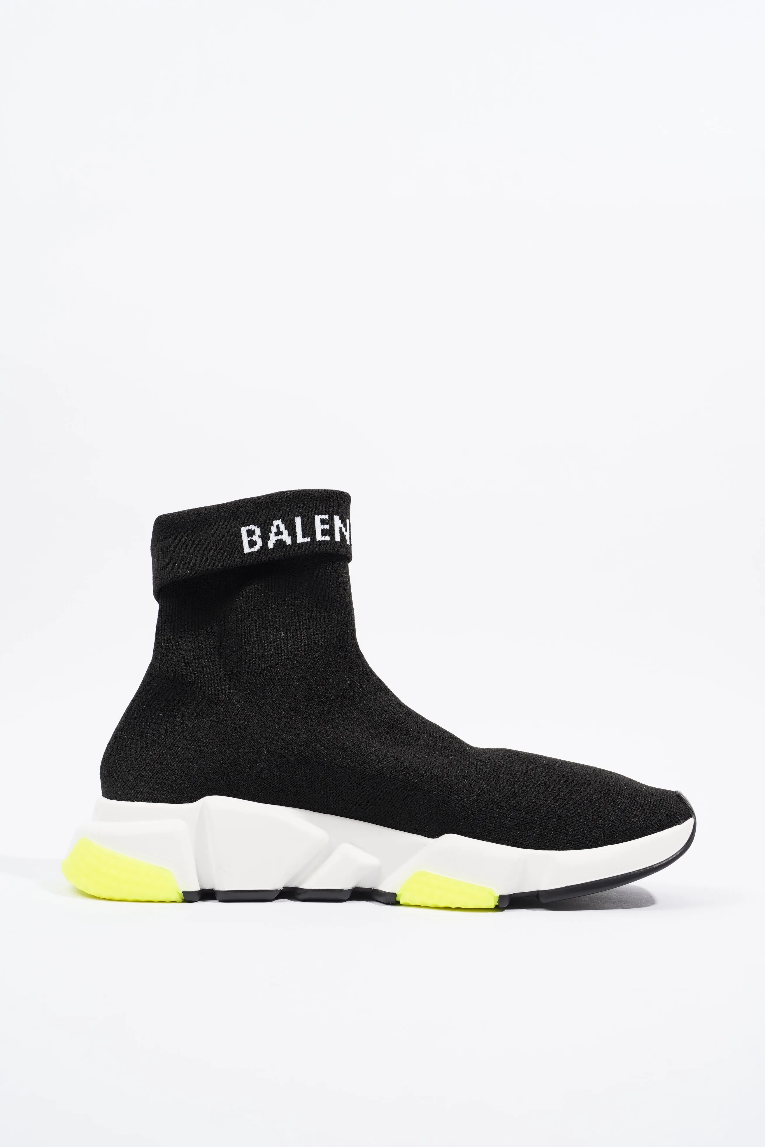 Balenciaga Mens Speed Black / White / Yellow EU 41 / UK 7