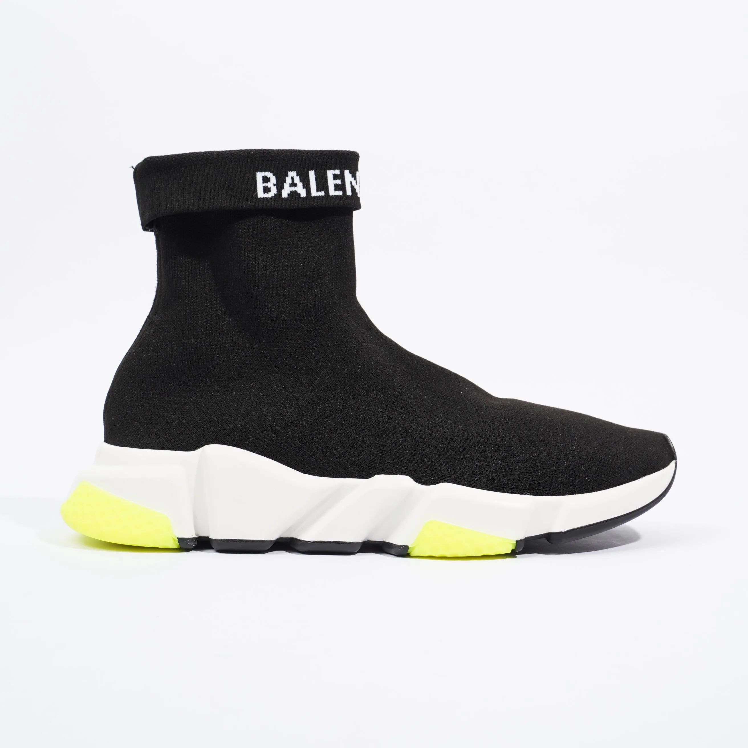Balenciaga Mens Speed Black / White / Yellow EU 41 / UK 7