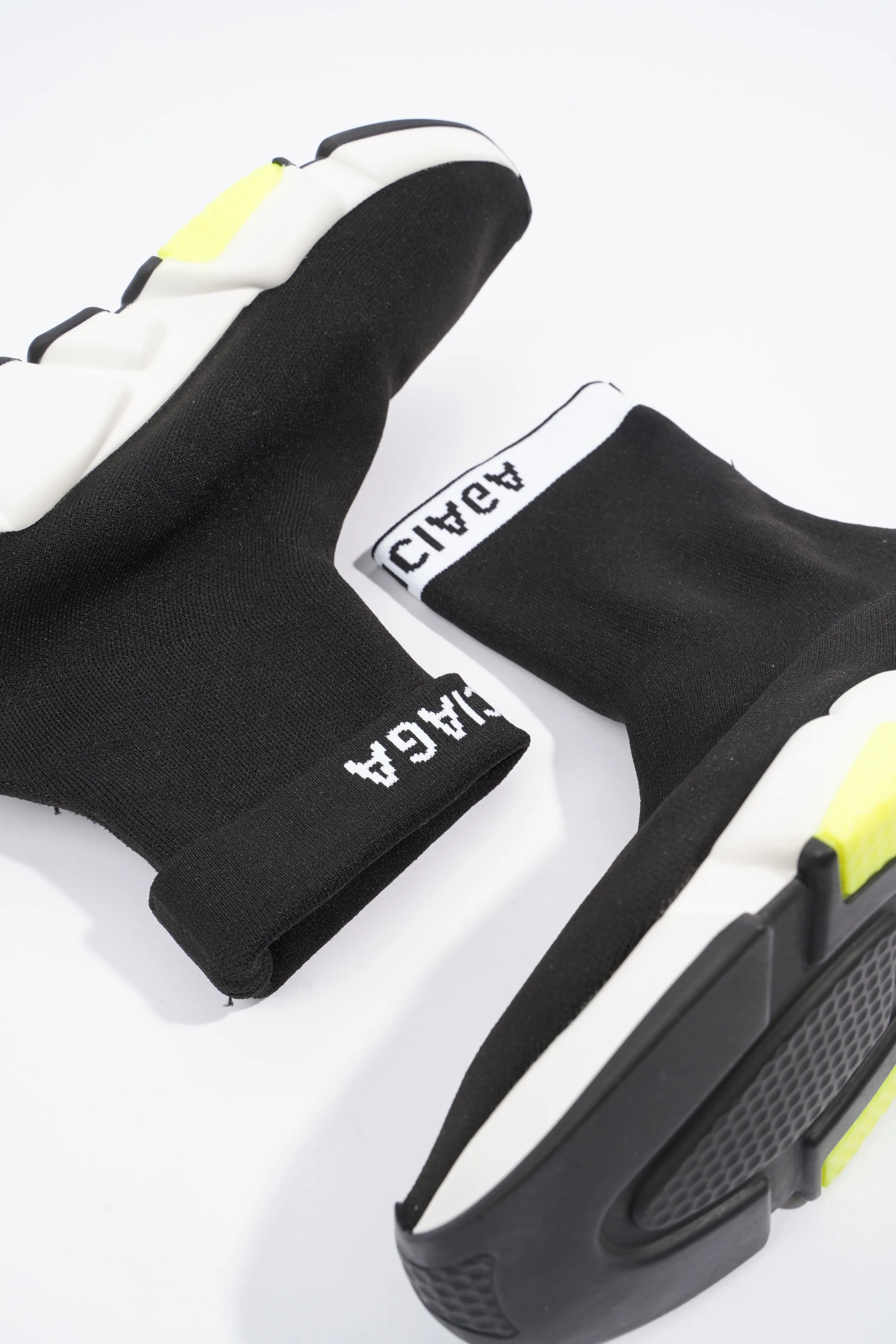 Balenciaga Mens Speed Black / White / Yellow EU 41 / UK 7