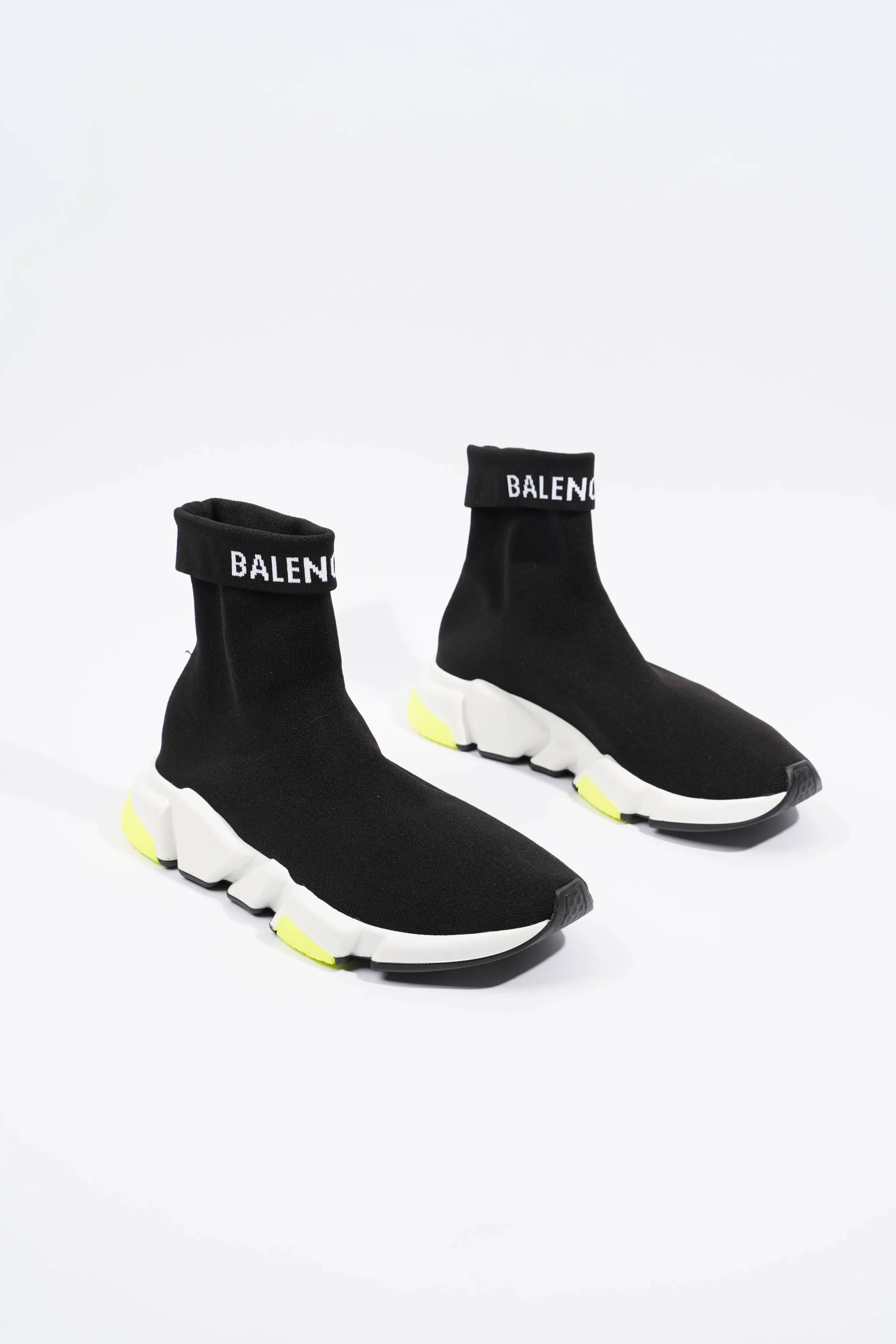 Balenciaga Mens Speed Black / White / Yellow EU 41 / UK 7