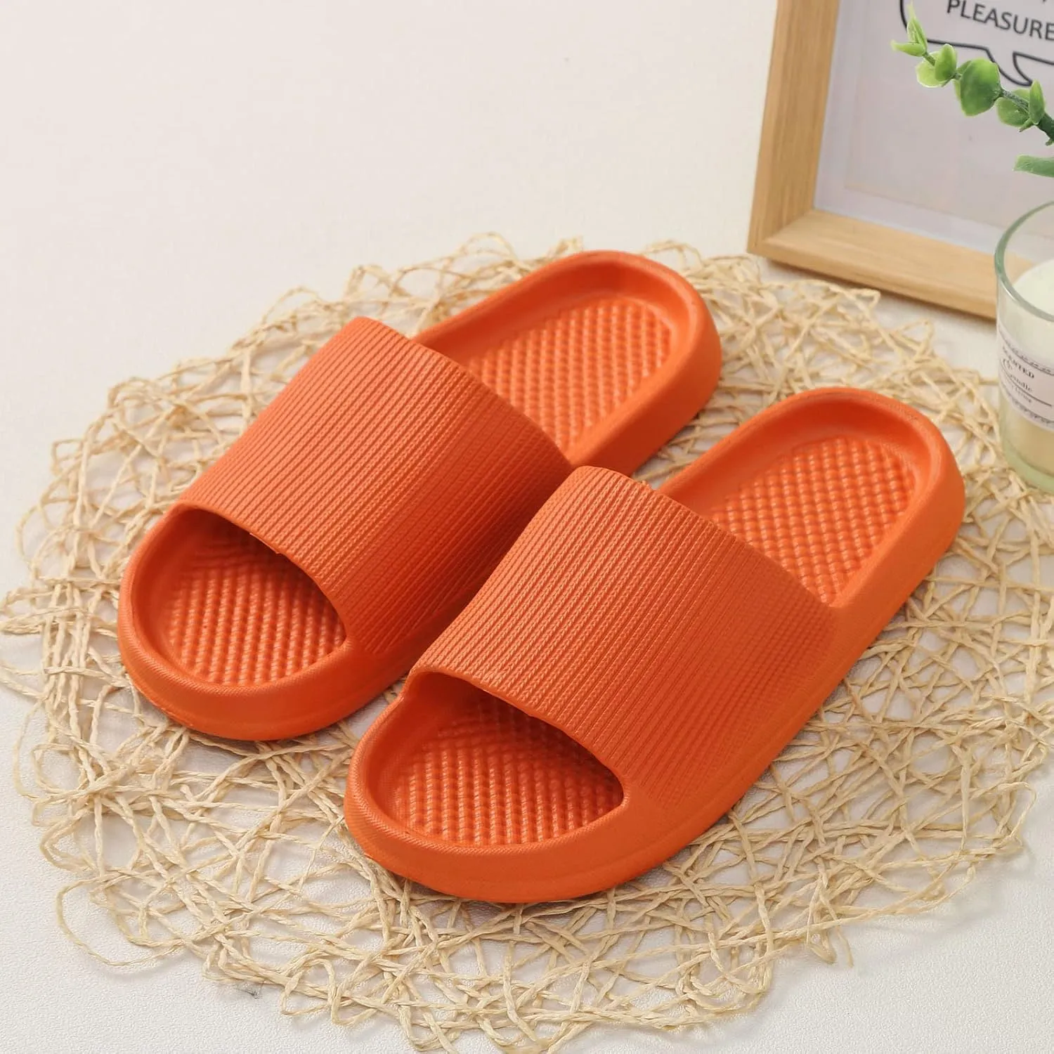 Bath Slippers Men's Shower Shoes Shower Sandals Slippers for Men Travel Sandals Women Indoor Slipper for Gym Soft Sole