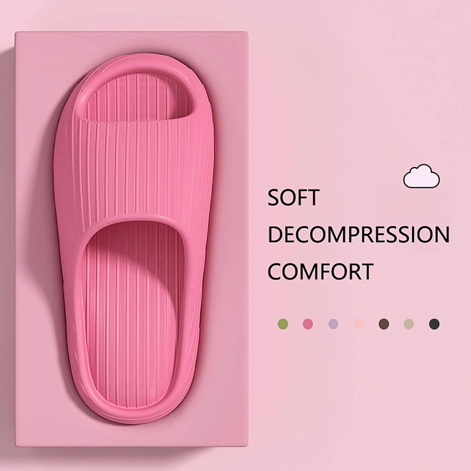 Bathroom Slippers Men Slides for Women Mens Shower Shoes Shower Shoes Women Soft Sole Ultra Comfort Quick Drying Slippers