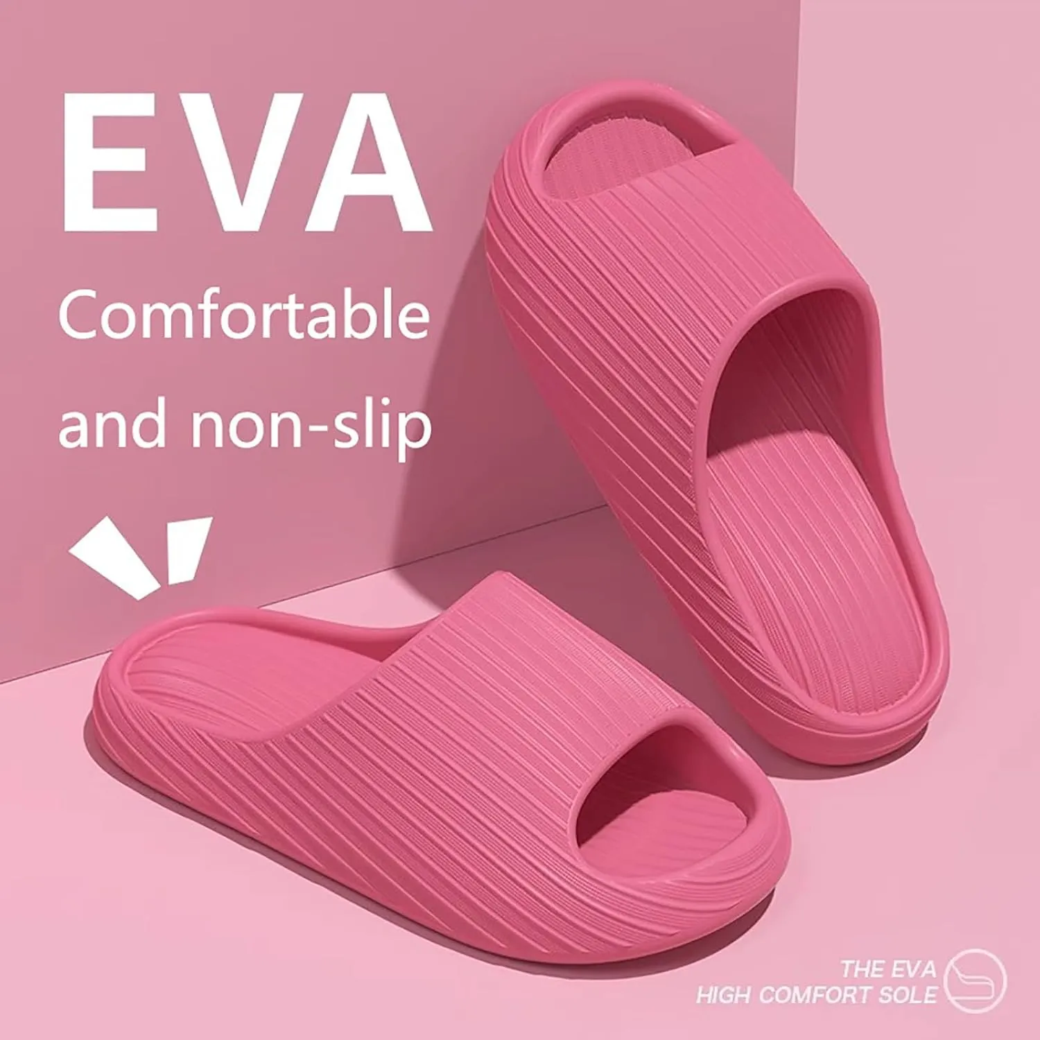 Bathroom Slippers Men Slides for Women Mens Shower Shoes Shower Shoes Women Soft Sole Ultra Comfort Quick Drying Slippers