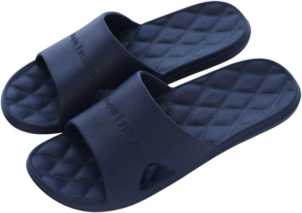Bathroom Slippers Men Womens Slides Mens Slippers Shower Shoes Women Drainage Hole House Slides Gym