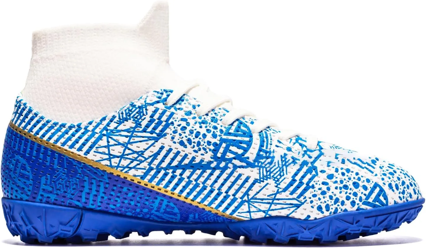 Boys Girls Indoor Turf Soccer Shoes Slip on Soccer Cleats