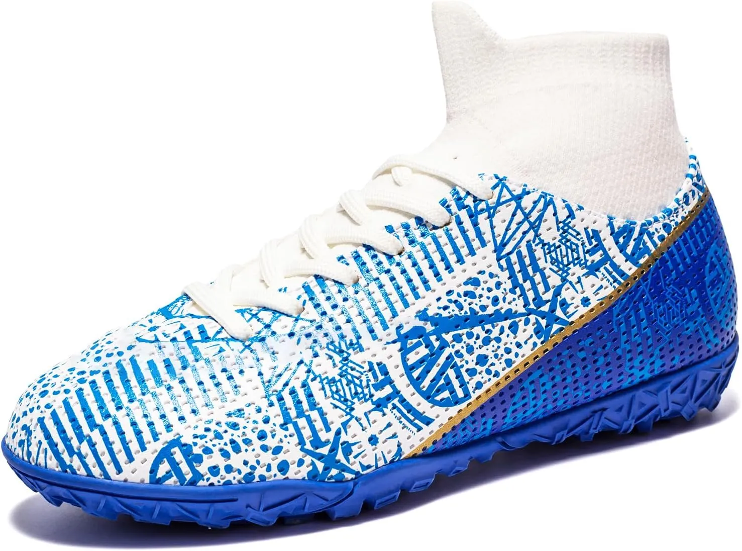 Boys Girls Indoor Turf Soccer Shoes Slip on Soccer Cleats