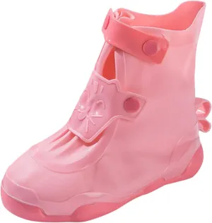 Children Cute Cartoon Fashion Non Slip Rain Boots Shoe Cover Rain Boots Soft Bottom Fashion Rain Boots for Junior