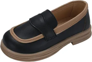 Chunky Loafers for Girl Toddler Kids Dress Shoes Platform Loafers School Uniform Slip On Shoes Toddler Girls Shoes