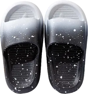 Cloud Slides for Kids Comfy Soft Cushioned Slides Fashion Gradient Color Cartoon Slippers Slip On Beach Slide