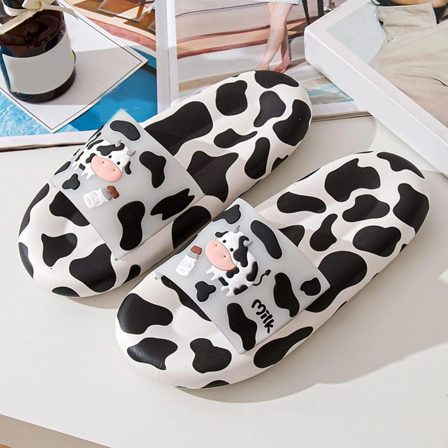 Cloud Slides Mens Shower Shoes Womens Bathroom Slipper Indoor Slipper Non-Slip Drainage Hole Comfort Lightweight