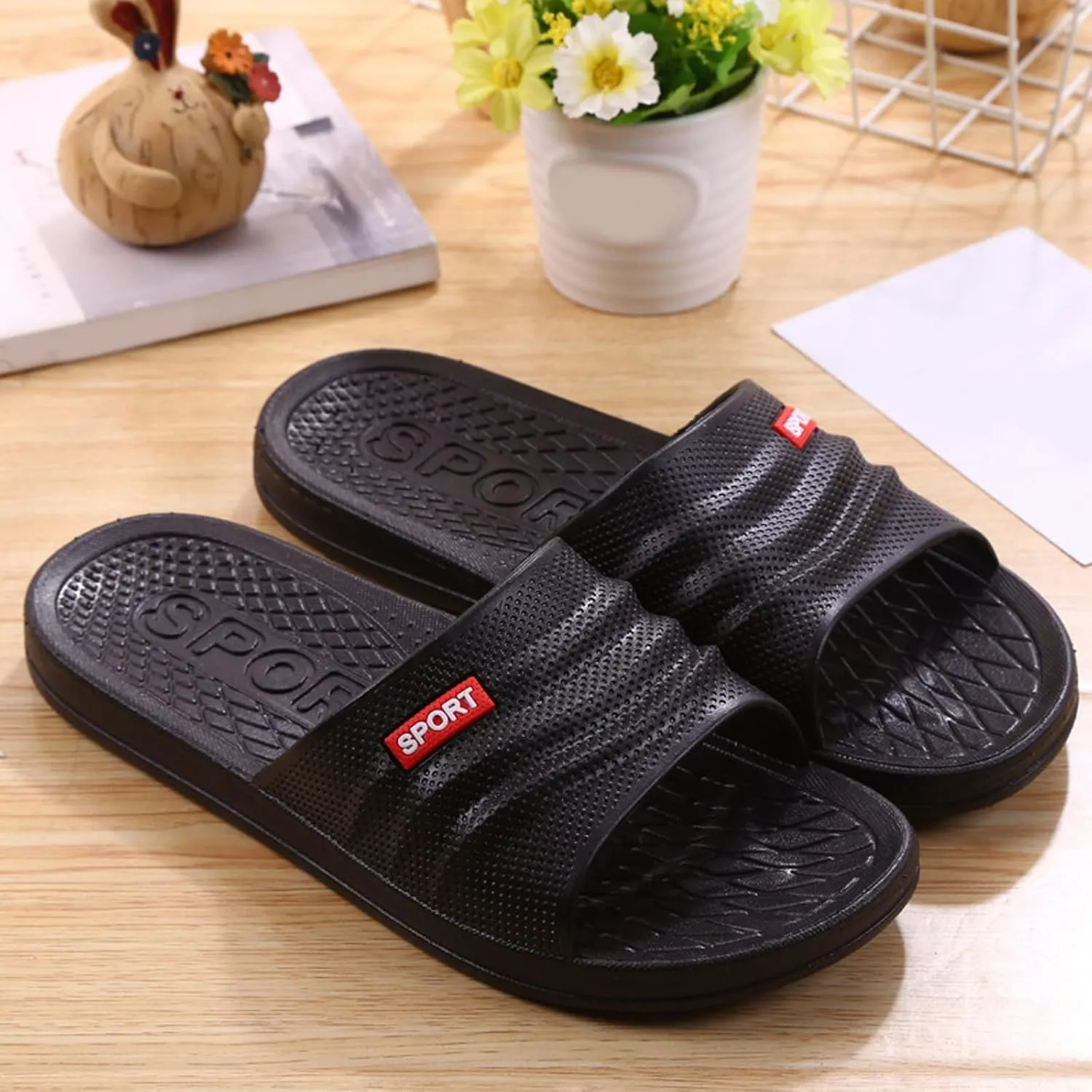 Cloud Slippers for Men Womens Slides Slides for Men Women Comfortable Gym Non Slip Slippers