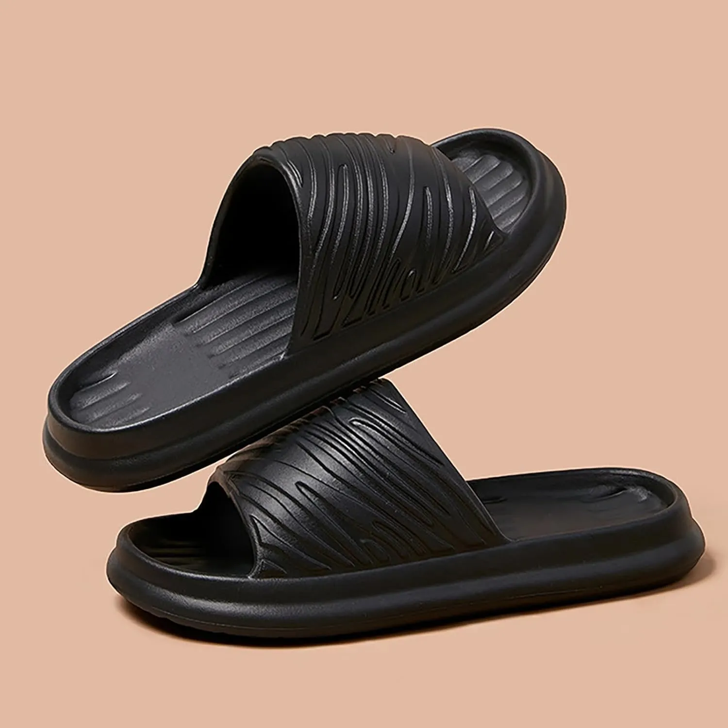 Couples Women Cartoon Prints Shower Room Home Non Slip Breathable Massage Soft Sole Quick Drying Women Slippers
