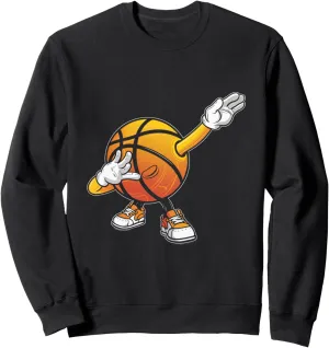 Dabbing Basketball Dance Sports Fun Kids Game Shoes Sweatshirt