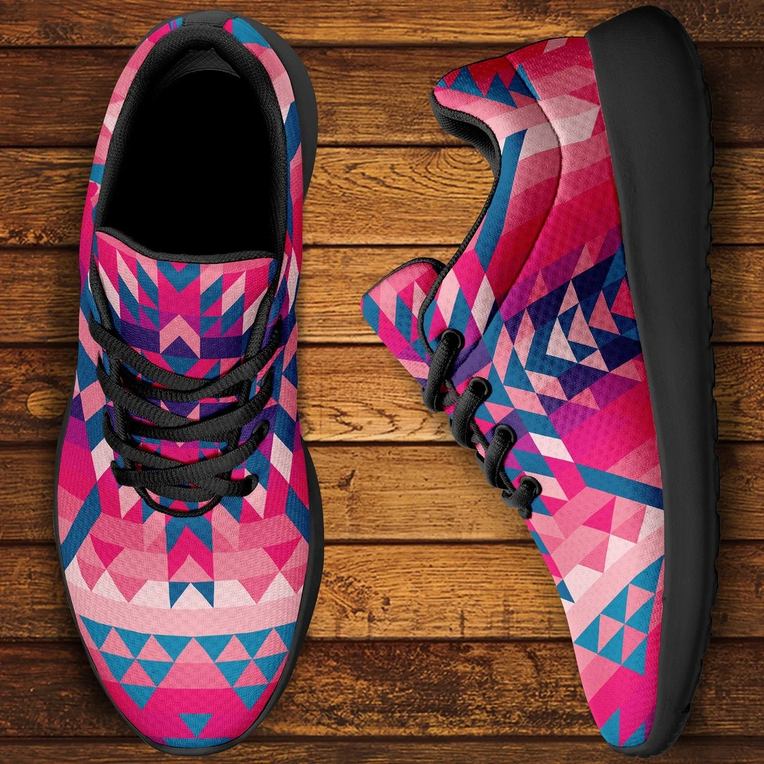 Desert Geo Blue Ikkaayi Sport Sneakers