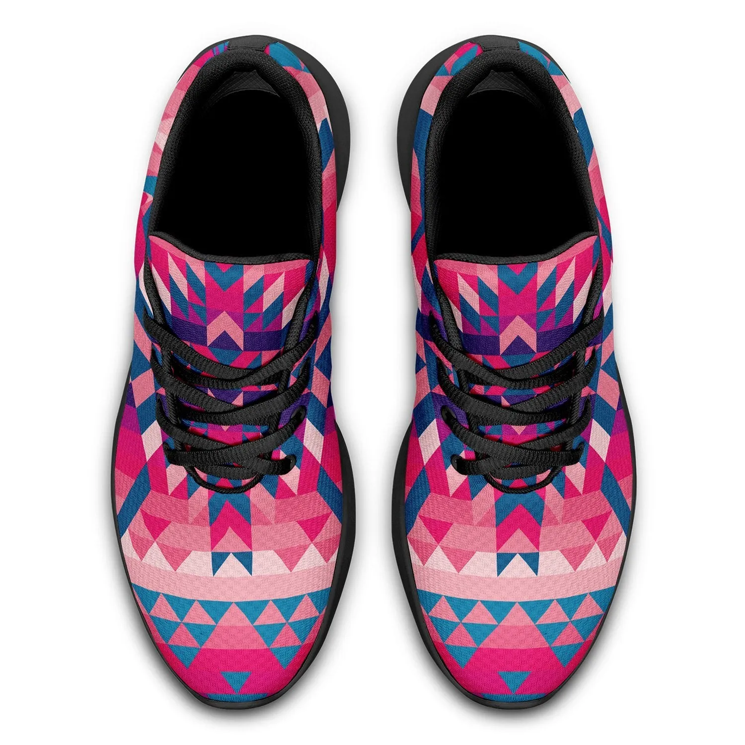 Desert Geo Blue Ikkaayi Sport Sneakers