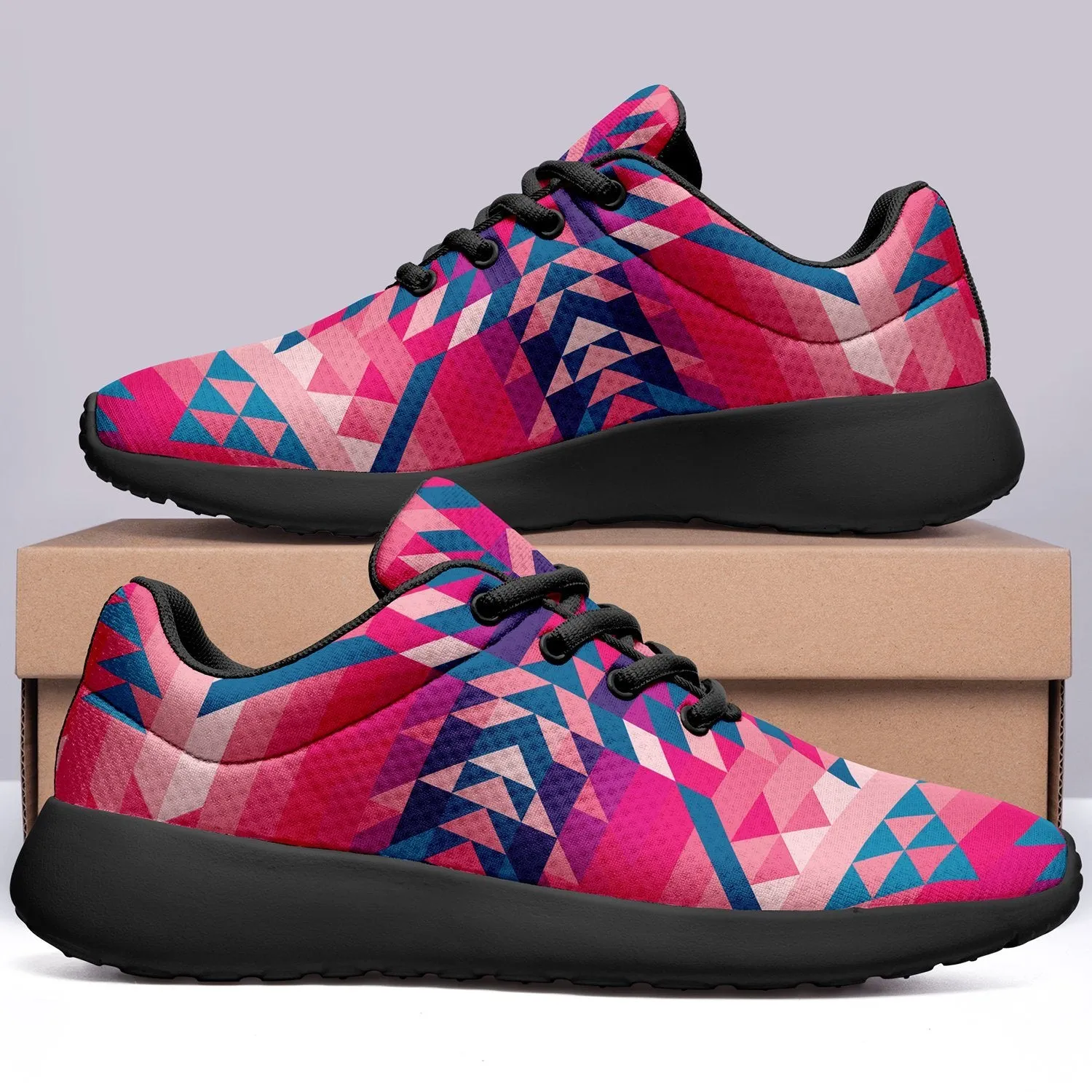 Desert Geo Blue Ikkaayi Sport Sneakers