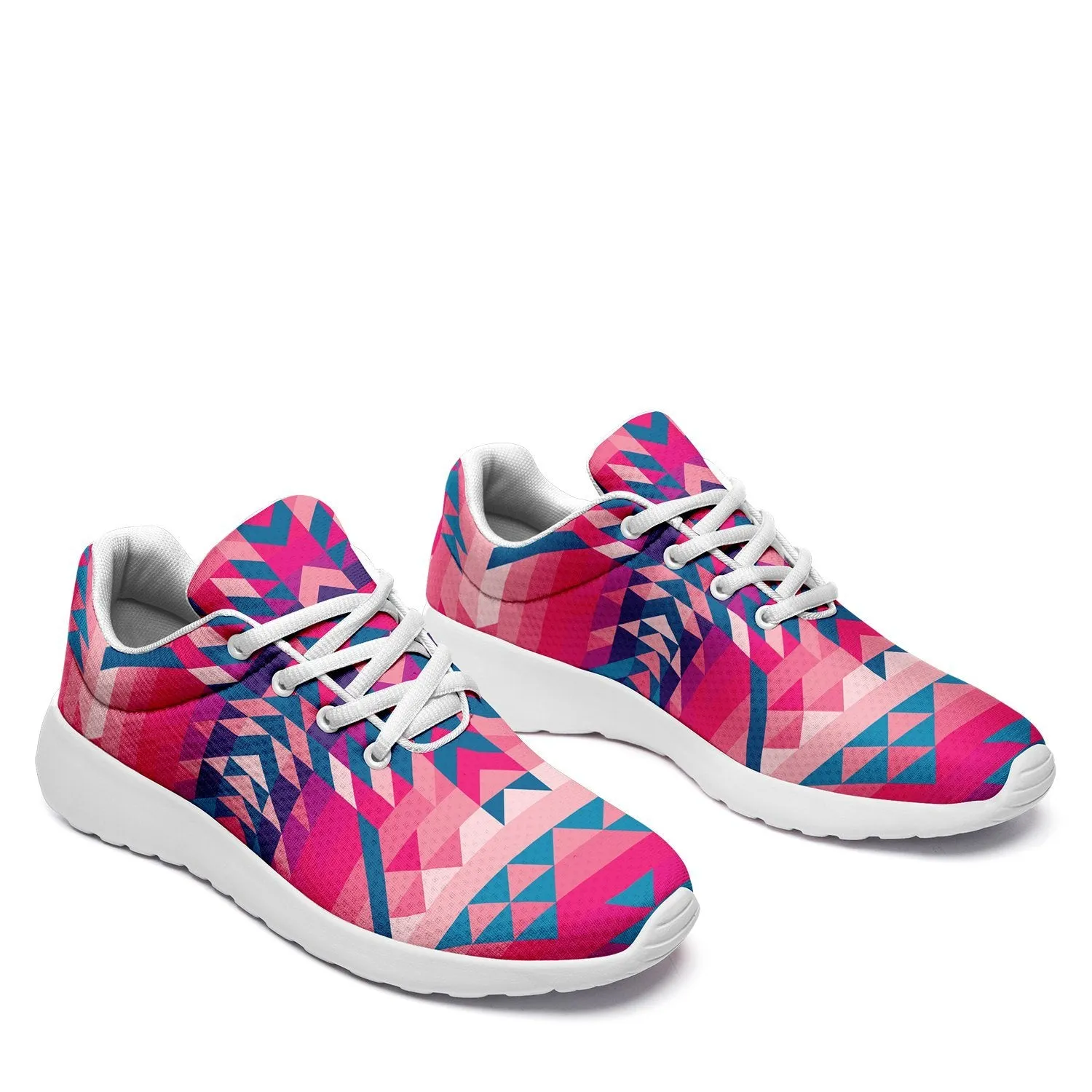 Desert Geo Blue Ikkaayi Sport Sneakers