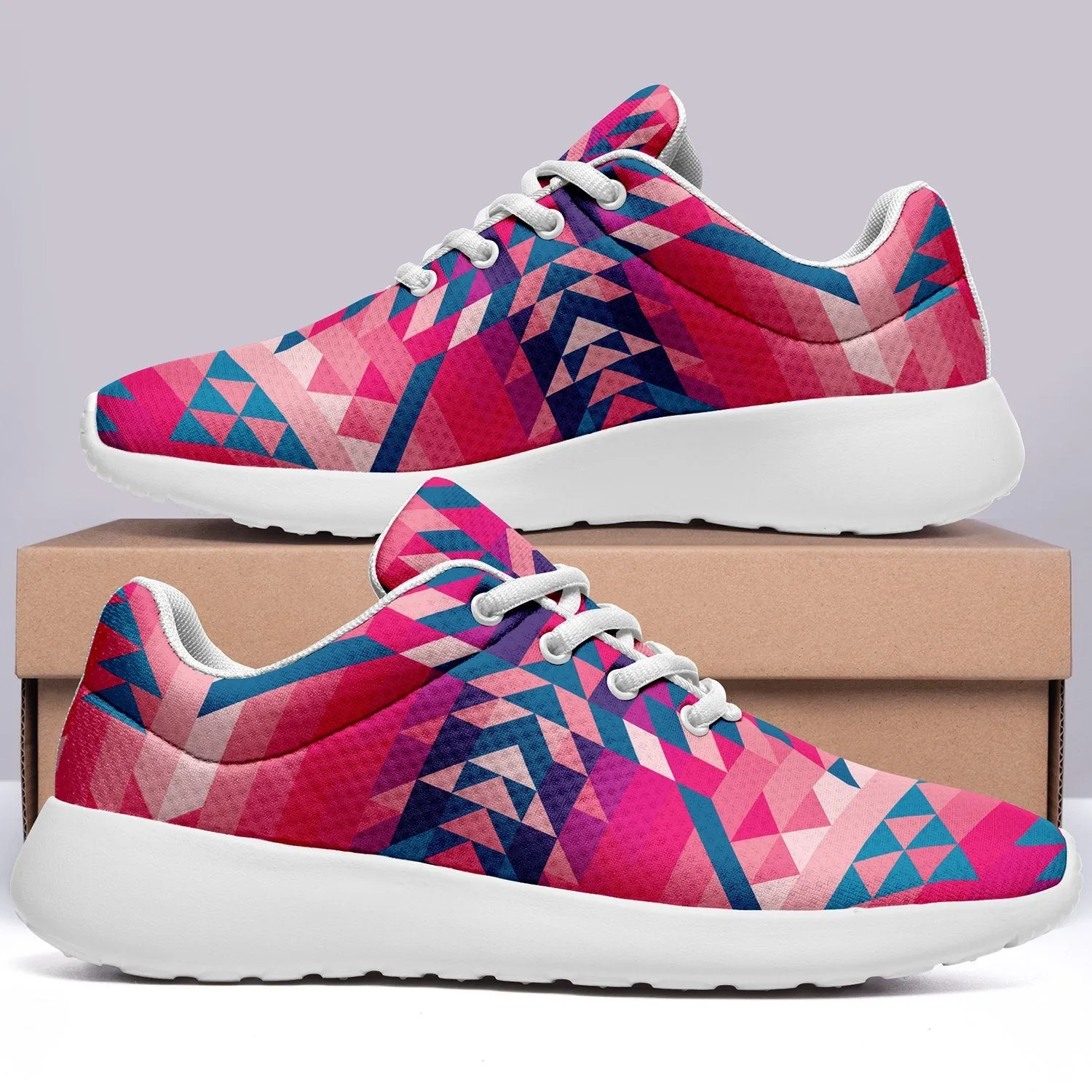 Desert Geo Blue Ikkaayi Sport Sneakers