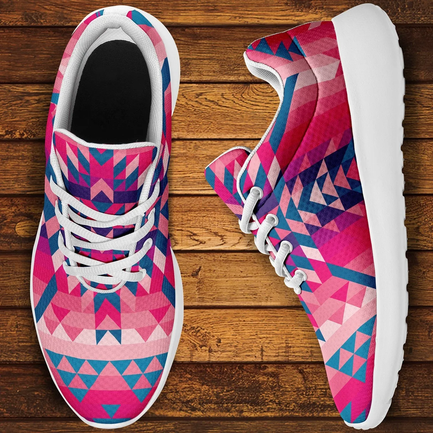 Desert Geo Blue Ikkaayi Sport Sneakers
