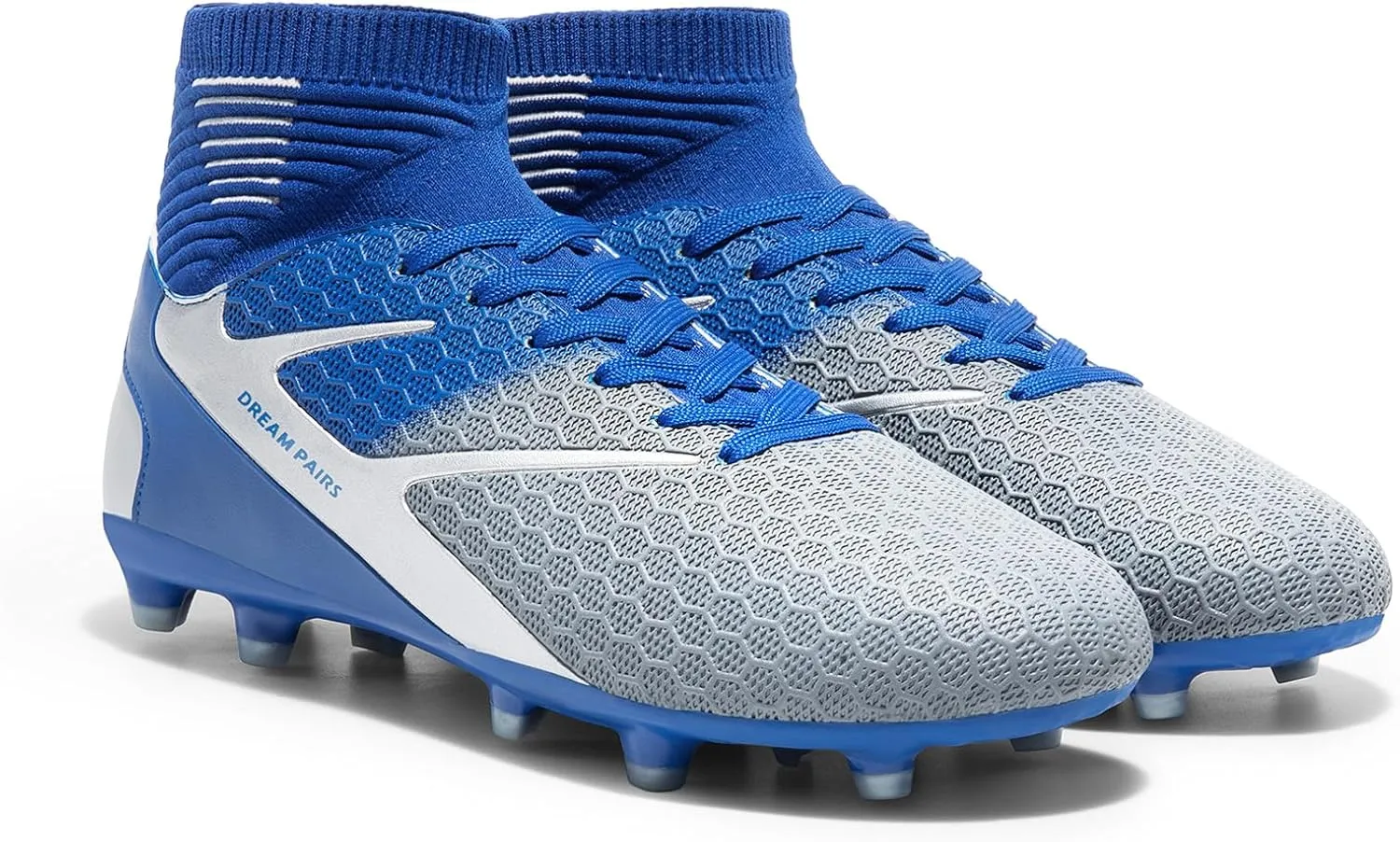DREAM PAIRS Men's High-Tops Soccer Cleats Lace-Up Adult Football Shoes Lightweight Professional Athletic Training Soccer Shoes