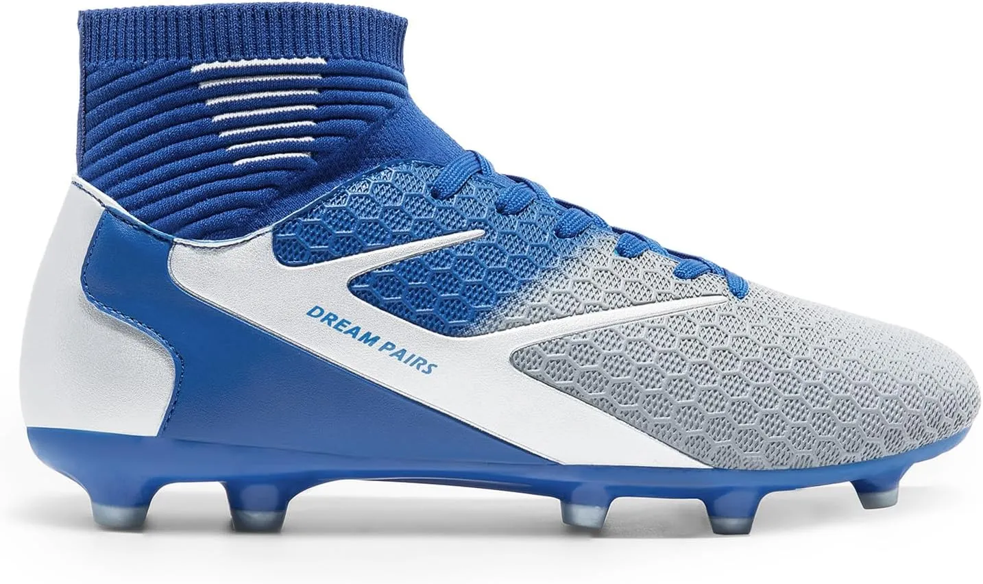 DREAM PAIRS Men's High-Tops Soccer Cleats Lace-Up Adult Football Shoes Lightweight Professional Athletic Training Soccer Shoes