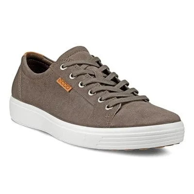 Ecco Men's Soft 7 Lace Sneakers- Dark Clay/ Lion