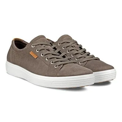 Ecco Men's Soft 7 Lace Sneakers- Dark Clay/ Lion