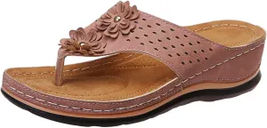 Eduavar Sandals for Women Dressy Summer, Orthopedic Sandals for Women Comfortable Open Toe Flip Flops Casual Beach Sandals