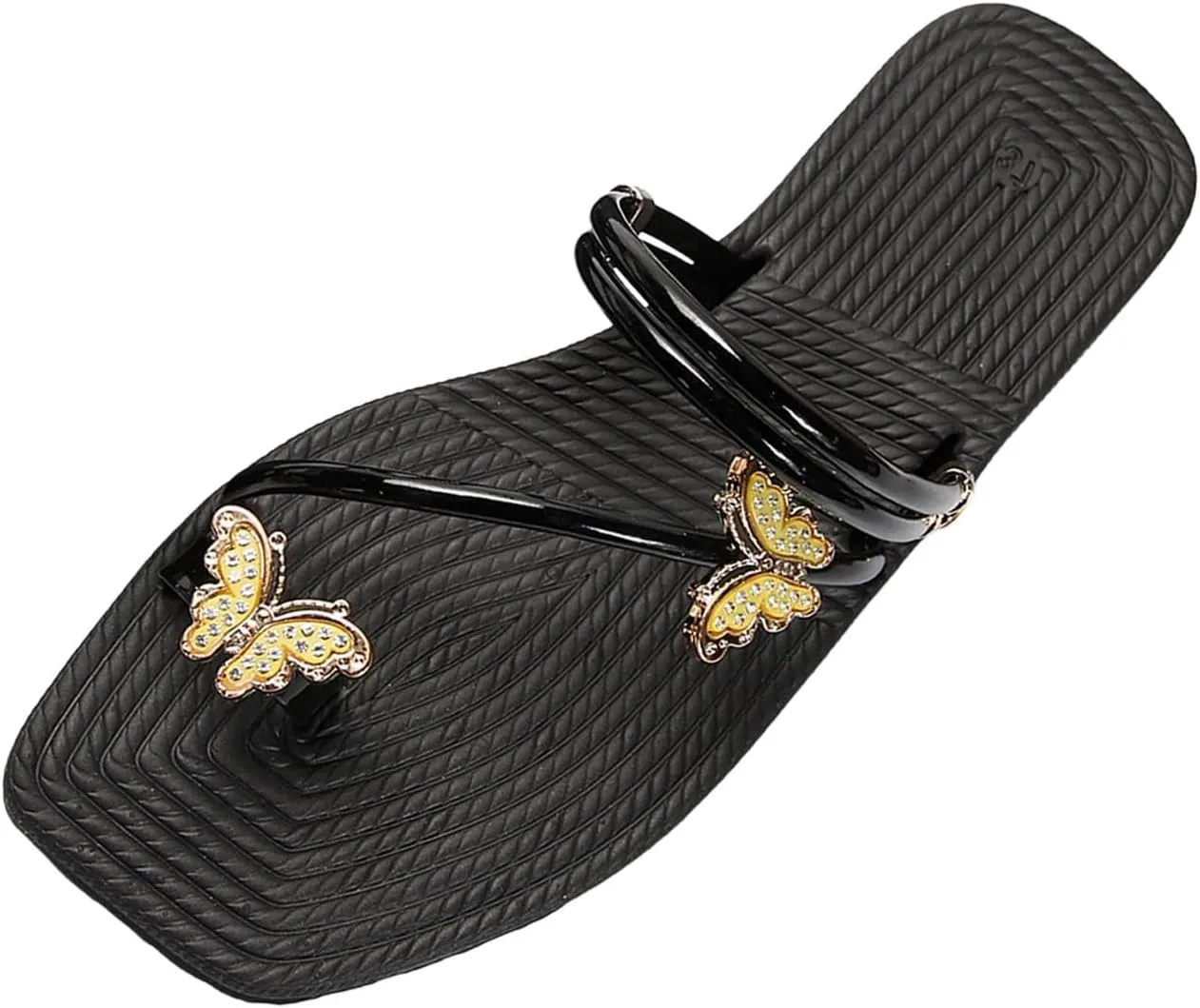 Eduavar Sandals Women Casual Strappy Arch Support Flip Flops Ladies Comfort Lightweight Soft Yoga Mat Thong Flat Sandals