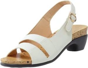 Eduavar Womens Sandals Comfortable, Sandals Women Orthopedic Sandals Dressy Open Toe Low Heel Sandals with Ankle Strap