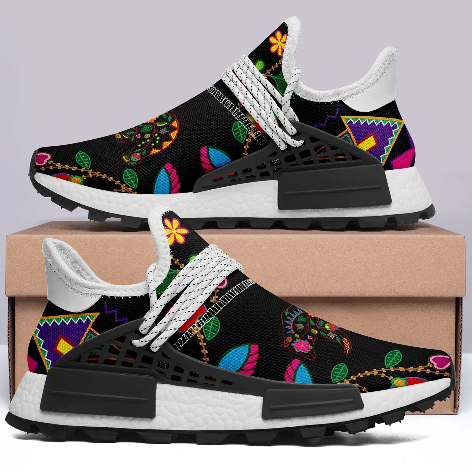 Floral Bear Okaki Sneakers