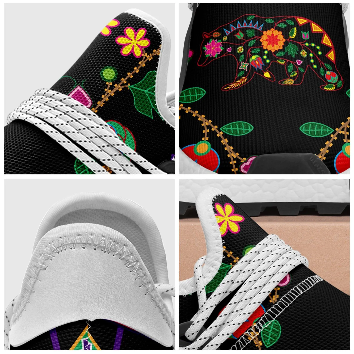 Floral Bear Okaki Sneakers