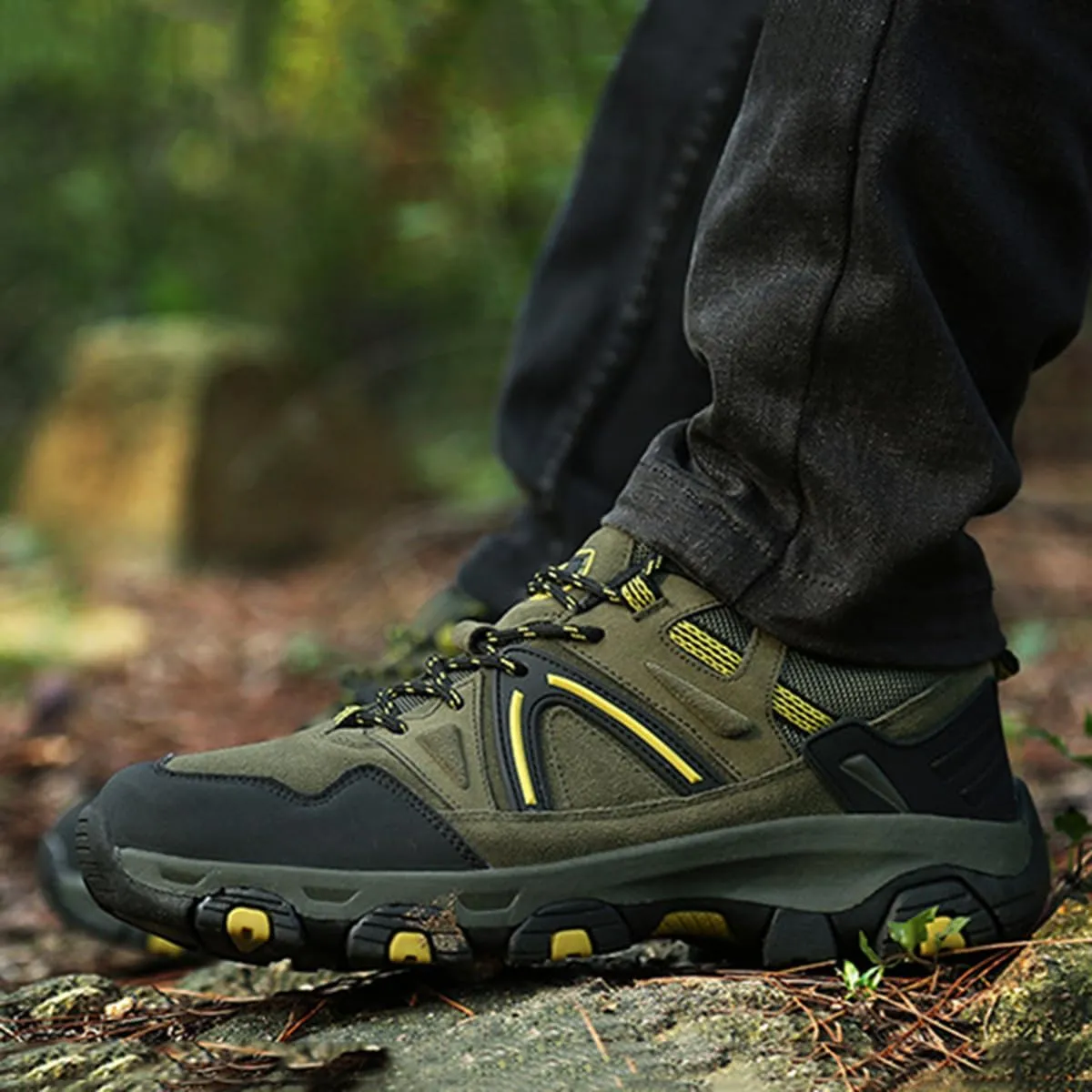 Hiking Shoes Mens Waterproof Mountain Trekking Shoes Men Breathable Walking Shoes Outdoor Sports Running Camping Climbing