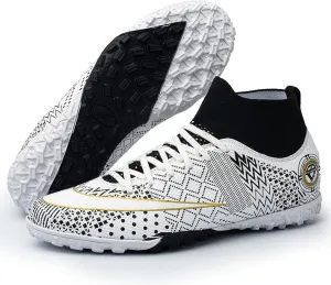 Indoor Soccer Shoes Kids High Top Soft Lightweight,Soccer Cleats Mens Non-Slip Durable,Soccer Shoes Breathable Comfortable