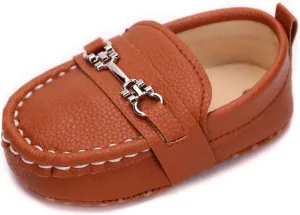 Infant Boys and Girls Oxford Shoes PU Leather Loafers Dress Shoes are Suitable for Crawling, Wedding Dress, Birthday Parties and Any Occasion
