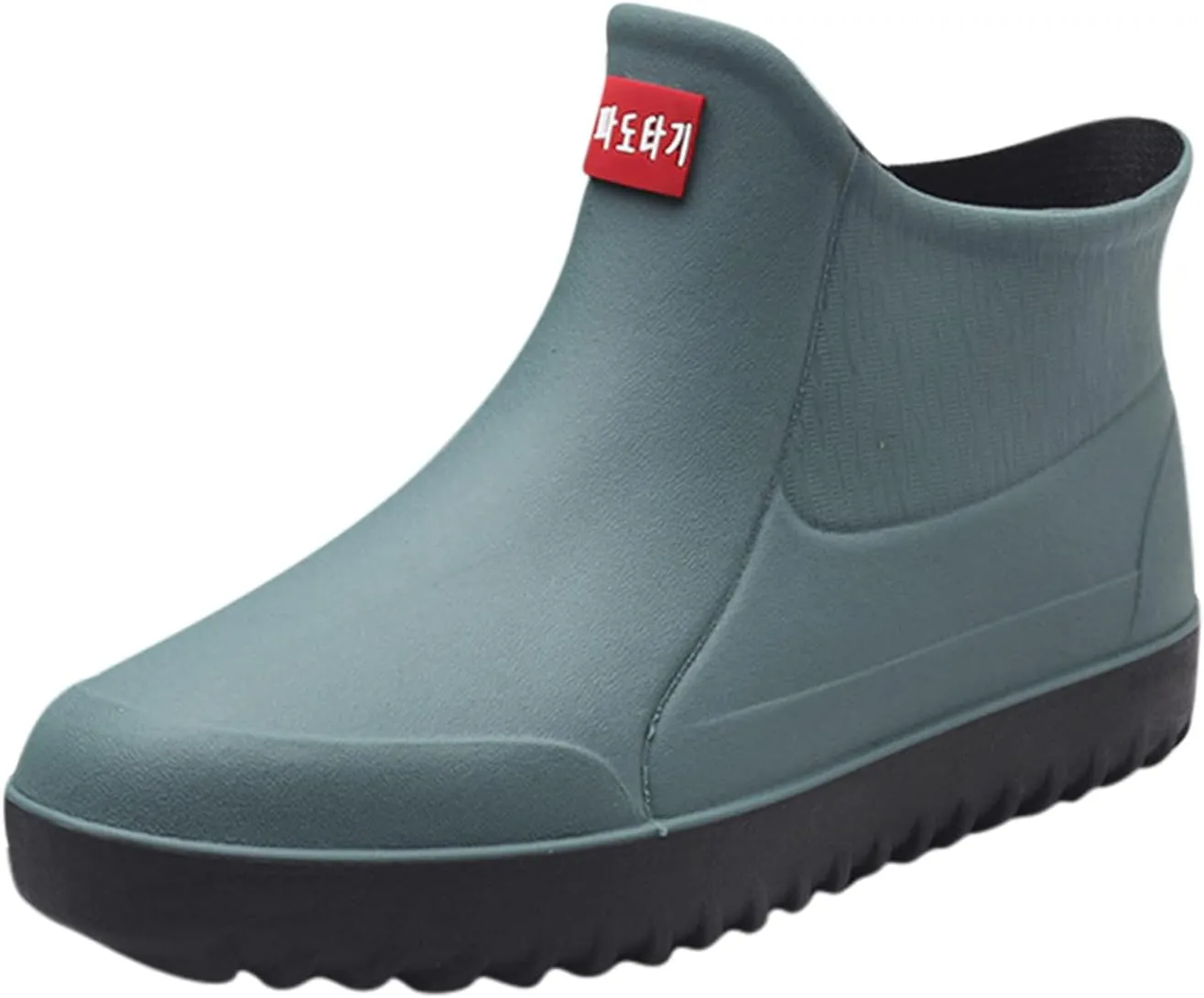IWIHMIV Ankle Rain Boots for Women Rain Boots for Women Lightweight Waterproof Rubber Boots Women's Comfort Non-Slip Outdoor Rain Boots