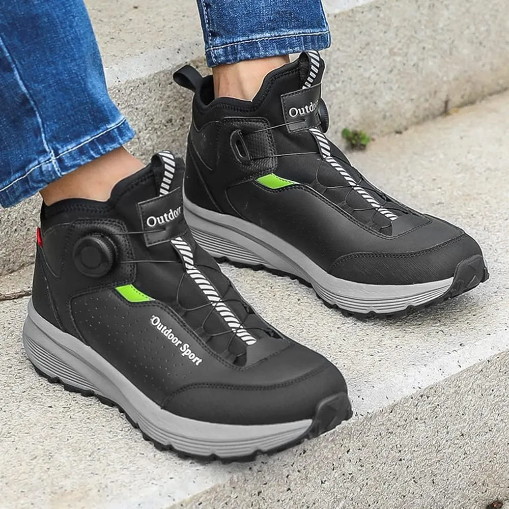 JITUUE Experience the Ultimate Comfort in Men's Hiking Boots Waterproof Leather Shoes Men for Outdoor Adventures Ankle Boot