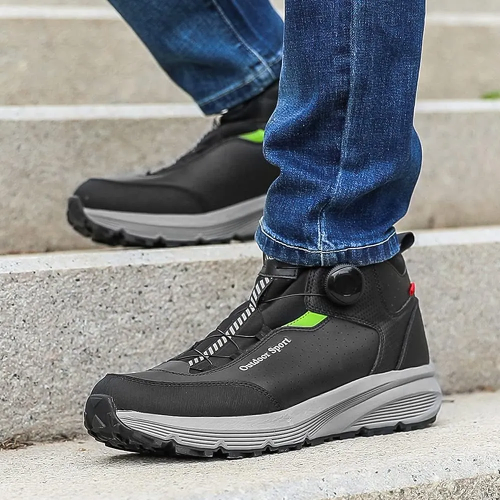 JITUUE Experience the Ultimate Comfort in Men's Hiking Boots Waterproof Leather Shoes Men for Outdoor Adventures Ankle Boot