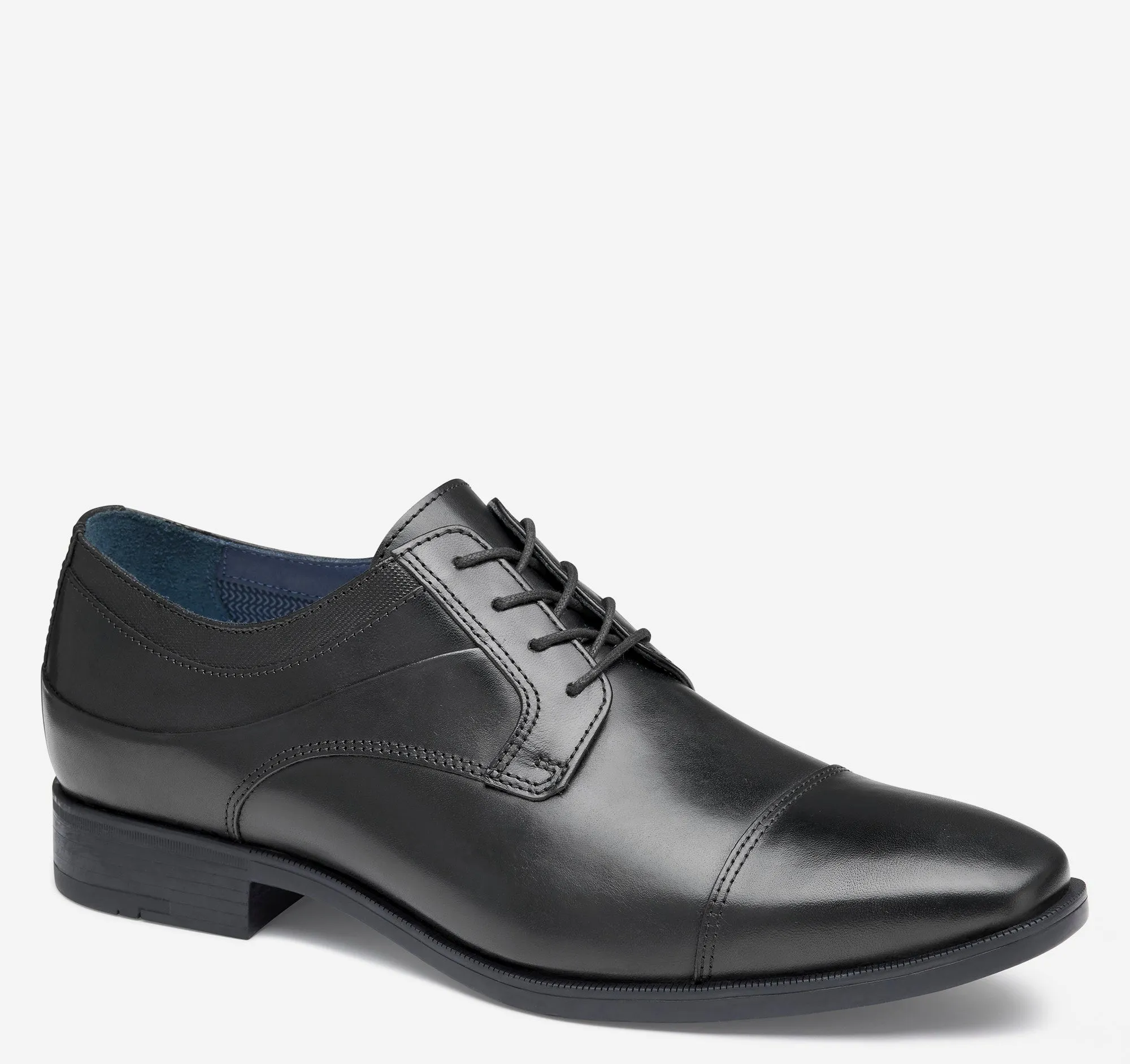 Johnston & Murphy Gibbons Cap Toe Black