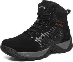 Kervaky Men's military boots, tactical boots, breathable boots, high top hiking boots, combat boots, outdoor desert boots