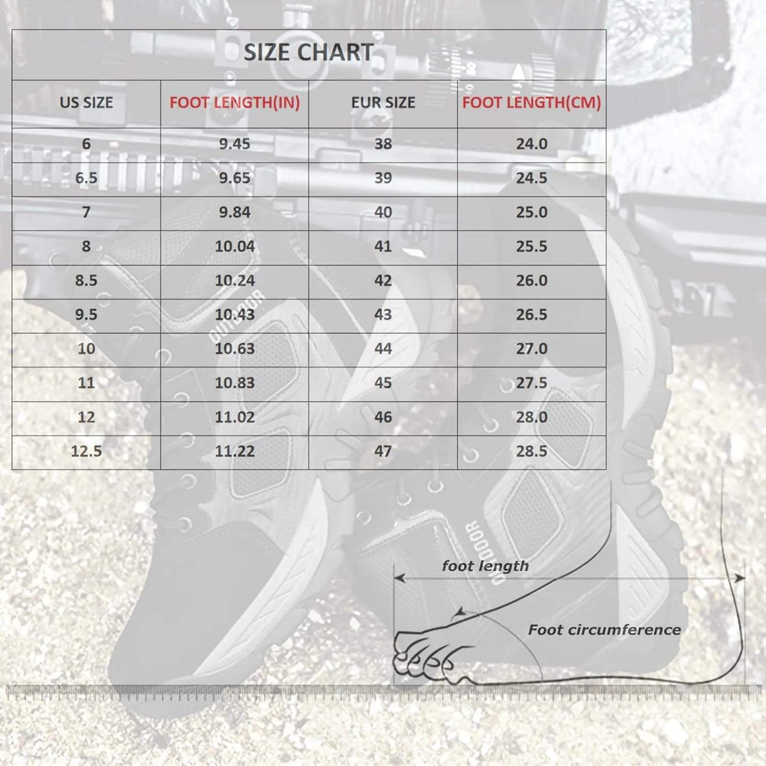 Kervaky Men's military boots, tactical boots, breathable boots, high top hiking boots, combat boots, outdoor desert boots