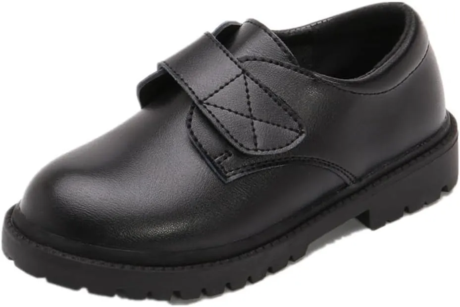 Kids Boys' Classic Lace-Up Oxford School Uniform Dress Shoes for Church Wedding Party Performance (Black 207, Toddler, 9, Numeric, US Footwear Size System, Medium)