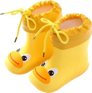 Kids Duck Boots Rain Boots Toddler Non Slip Rain Shoes Children Waterproof Boots for Boys and Girls Rubber Infant Shoes