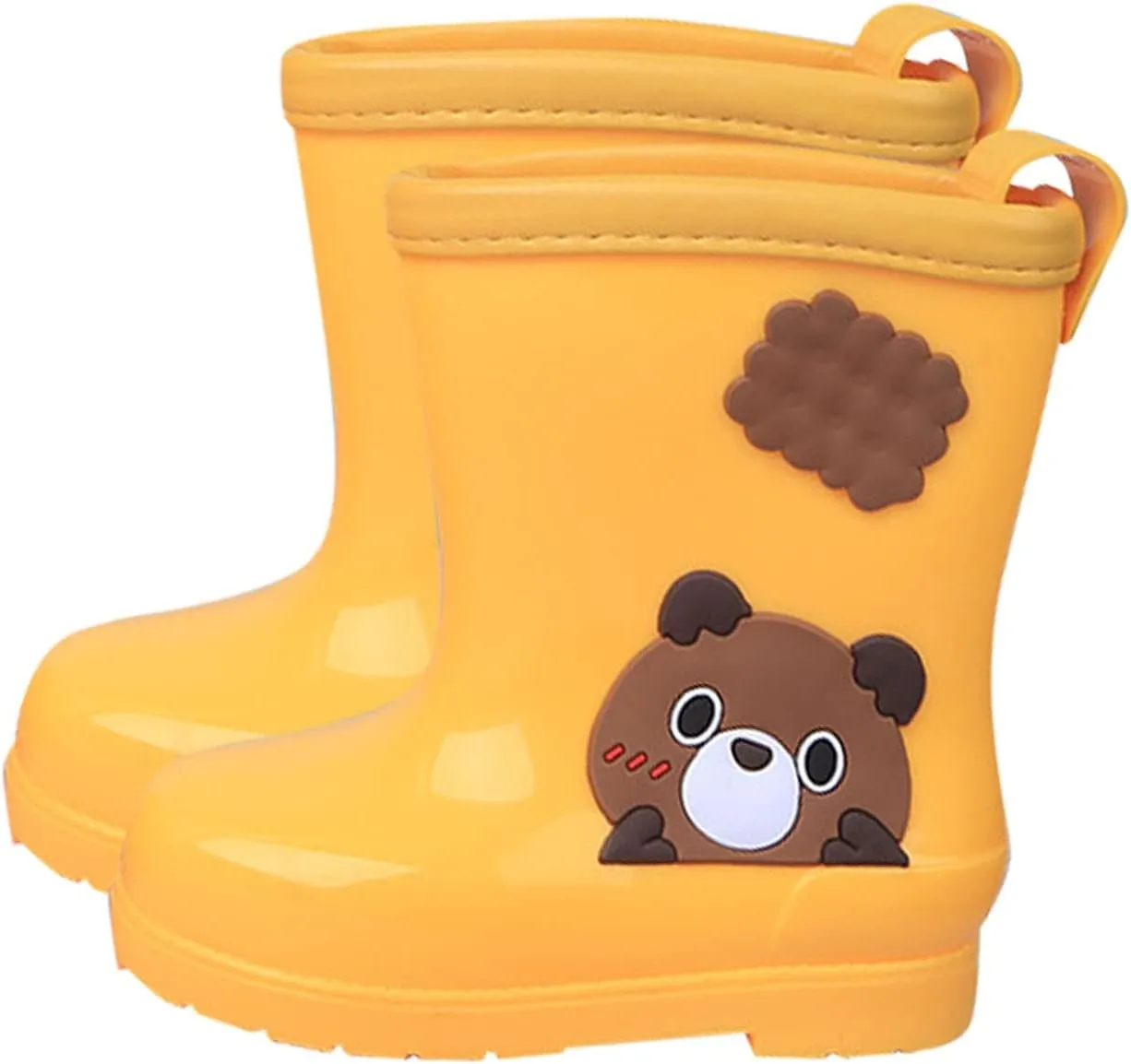 Kids Rain Boots Rubber Waterproof Toddler Rain Boots Cute Bear Cartoon Boys Girls Mud Boots Water Shoes Baby Boy Boots