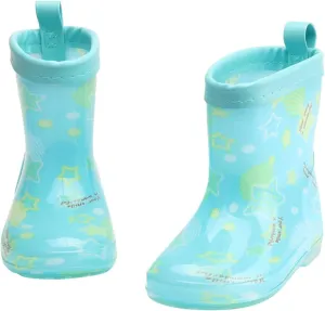 Kids Rain Boots, Toddler Girls Boys Rain Boots Waterproof Water Shoes Non-Slip Mud Boots with Water Shoes for Kids